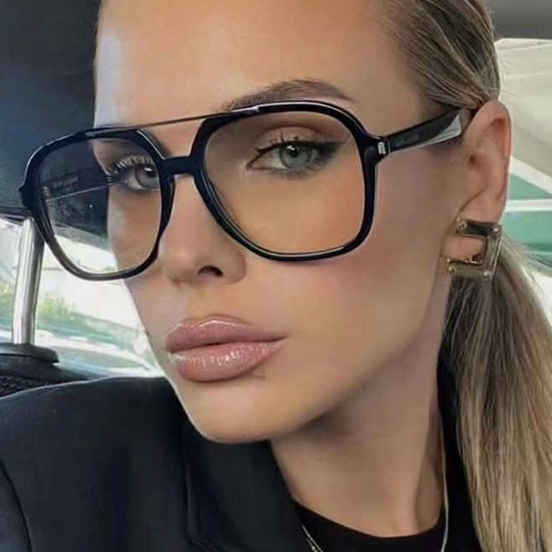 Vintage Outdoor Fashion - New Double Bridge Pilot Sunglasses Women