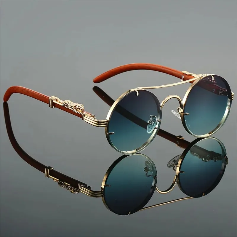 Vintage Outdoor Fashion - Vintage Round Outdoor Activities Sunglasses Men