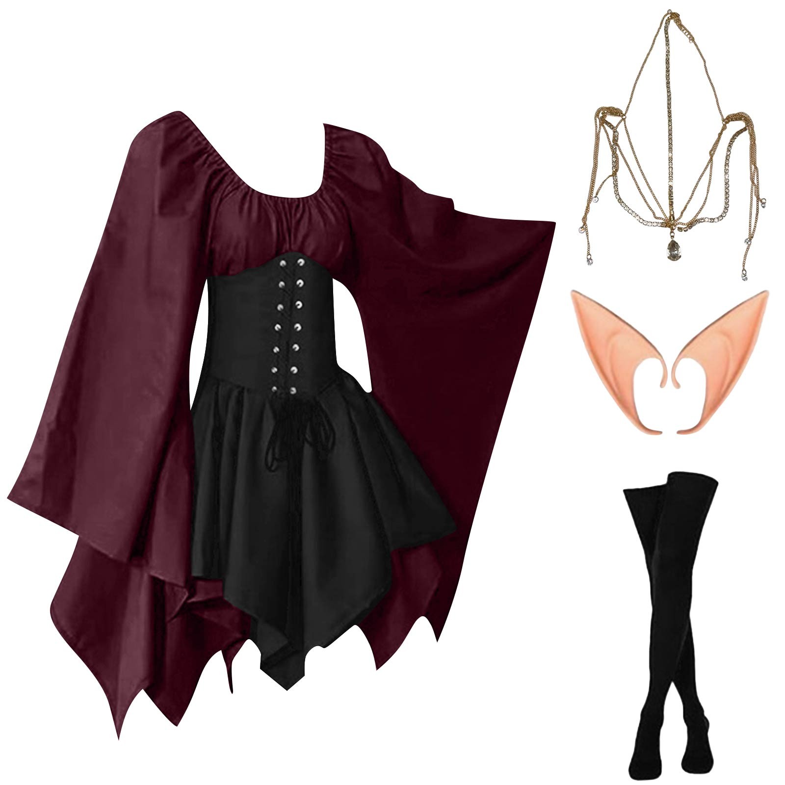 Halloween Cosplay Palace Victo - огляд і ціна Vintage Fashion Dresses