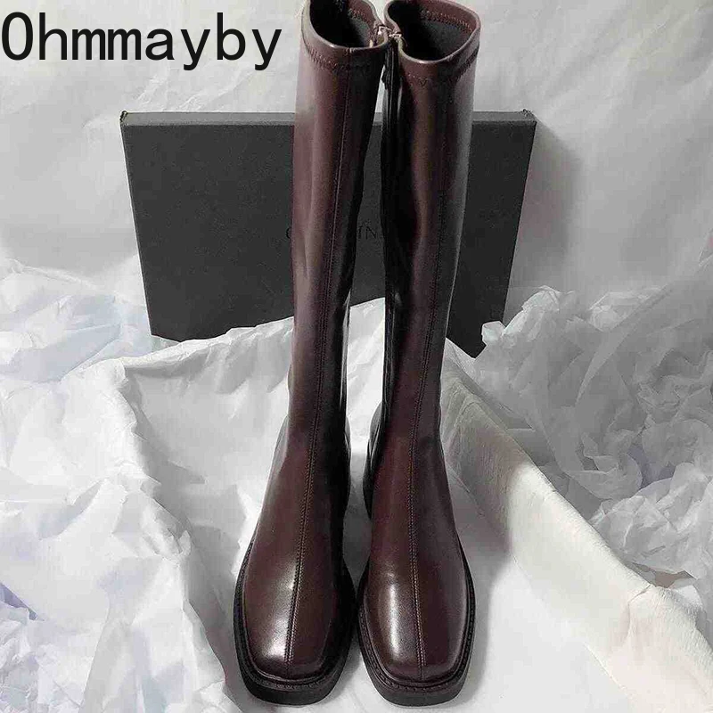 Vintage Thick Heel Women Knee  - огляд і ціна Vintage Fashion Online