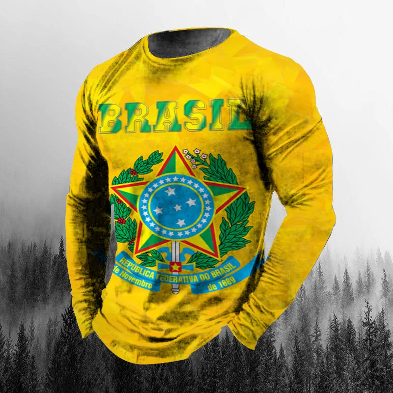 Vintage Brazilian Flag 3D Prin - огляд і ціна Vintage Fashion Enthusiasts