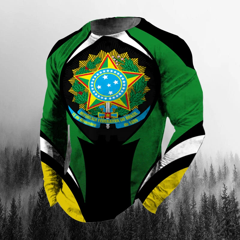 Vintage Brazilian Flag 3D Prin - огляд і ціна Vintage Fashion Enthusiasts